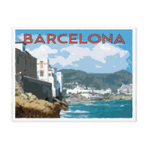 Barcelonakusten, Spanien vintage resestil