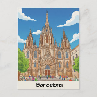 Barcelonas katedral vykort