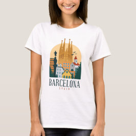 BarcelonaSkyline T Shirt