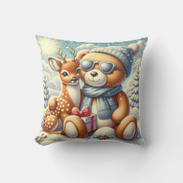 Bärchen Rehkitz Weihnachten Christmas Kudde