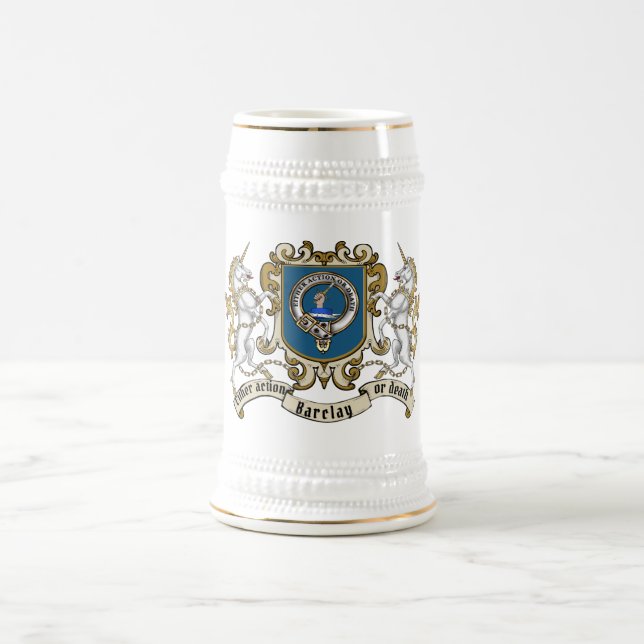 Barclay Clan Badge & Unicorn Sejdel (Center)