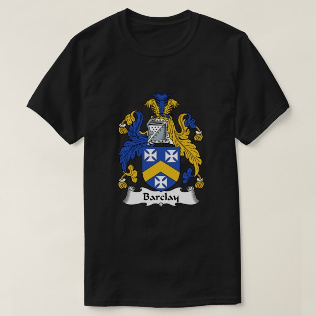 Barclay Coat of Arms  Barclay Family Crest Classic T Shirt (Design framsida)