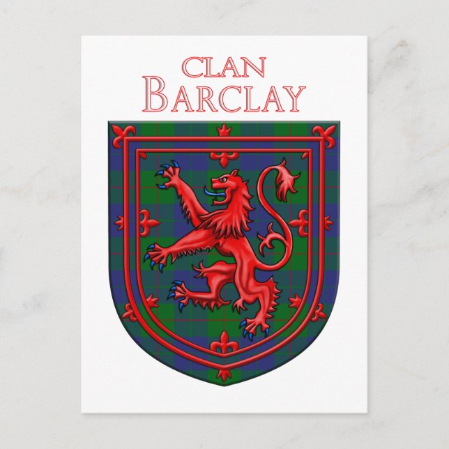 Barclay Hunting Tartan Scottish Play Vykort (Framsida)