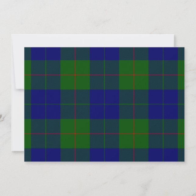 Barclay klan tartan blue grönt plaid (Framsida)