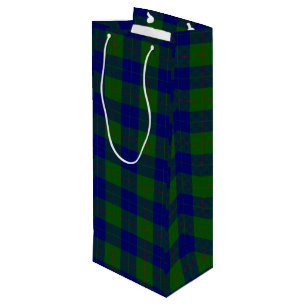 Barclay klan tartan blue grönt plaid