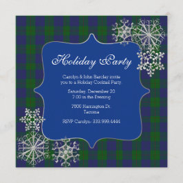Barclay Klan Tartan Play Anpassningsbar jul Party Inbjudningar