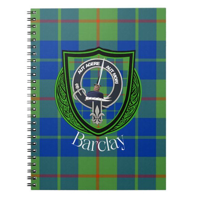Barclay Scottish Clan Tartan & Crest Anteckningsbok (Framsidan)