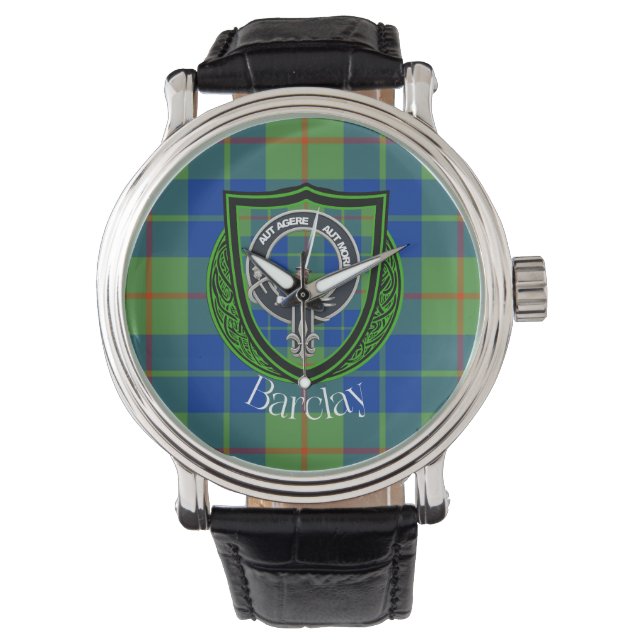 Barclay Scottish Clan Tartan & Crest Armbandsur (Framsida)