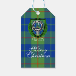 Barclay Scottish Clan Tartan & Crest Presentetikett