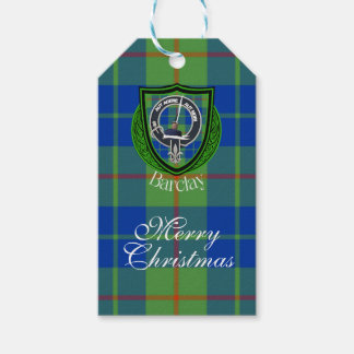 Barclay Scottish Clan Tartan & Crest Presentetikett