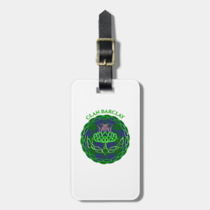 Barclay Scottish Tartan Celtic Thistle Bagagebricka