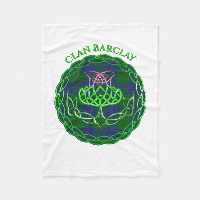 Barclay Scottish Tartan Celtic Thistle Fleecefilt (Framsidan)