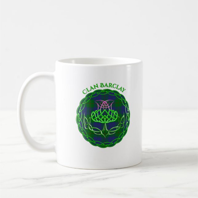 Barclay Scottish Tartan Celtic Thistle Kaffemugg (Vänster)