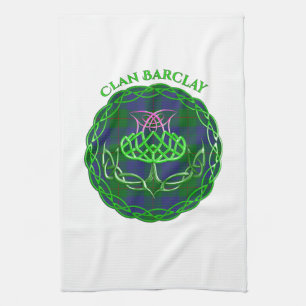Barclay Scottish Tartan Celtic Thistle Kökshandduk