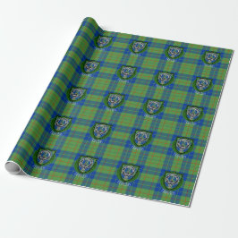 Barclay skotska klan tartan och vapensköld presentpapper