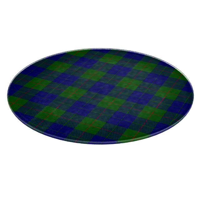 Barclay tartan Blue grönt plaid (Hörn)