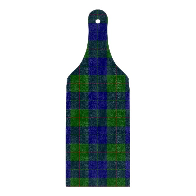 Barclay tartan Blue grönt plaid (Framsidan)