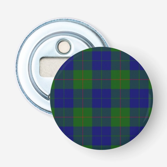 Barclay tartan Blue grönt plaid Flasköppnare (Framsidan)