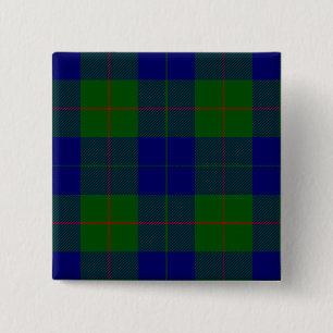 Barclay tartan Blue grönt plaid Knapp