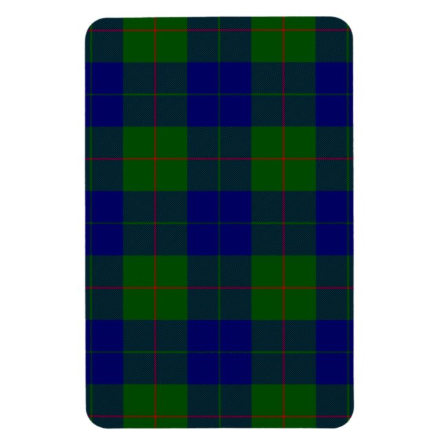 Barclay tartan Blue grönt plaid Magnet (Vertikal)