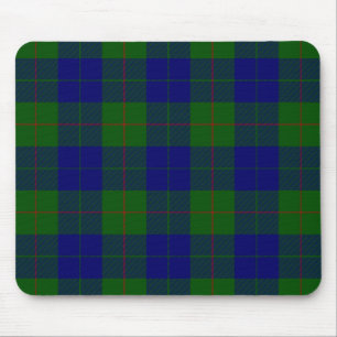 Barclay tartan Blue grönt plaid Musmatta