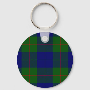 Barclay tartan Blue grönt plaid Nyckelring