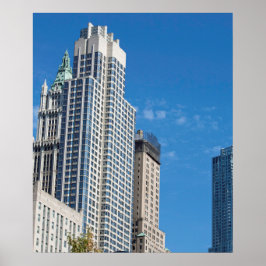 Barclay Torn Manhattan New York City Poster