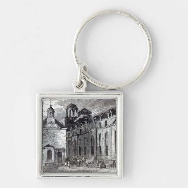 Barclays bryggeri, 1829 fyrkantig silverfärgad nyckelring (Framsidan)