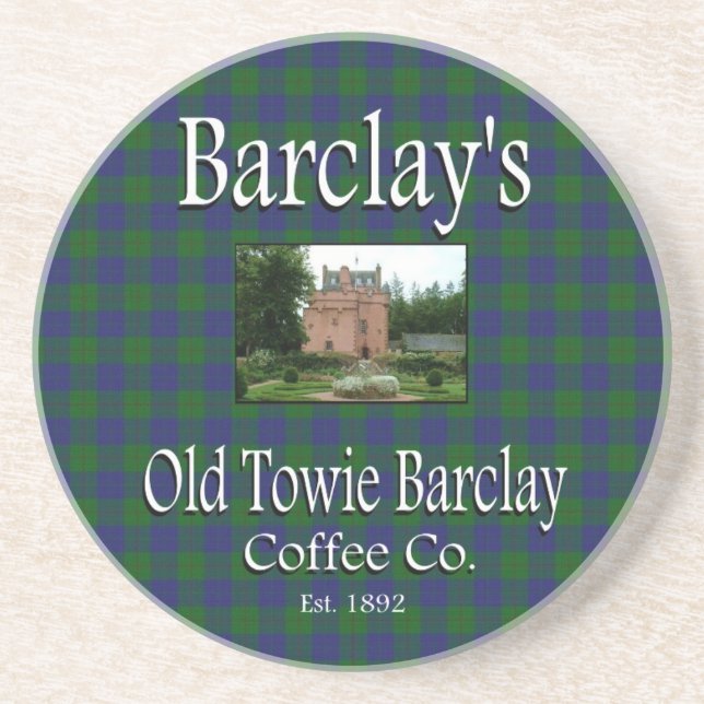 Barclays gamla towie Barclay Coffee Co. Underlägg (Framsidan)