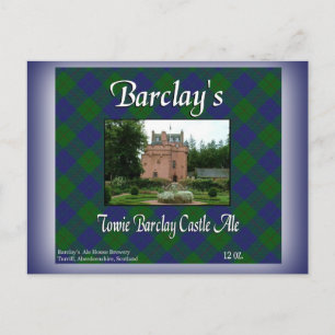 Barclays Towie Barclay Castle Ale Vykort