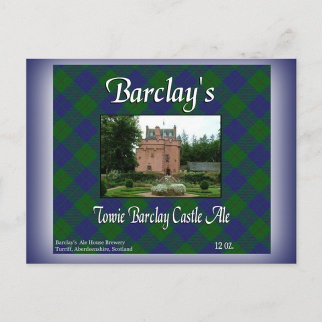 Barclays Towie Barclay Castle Ale Vykort (Framsida)