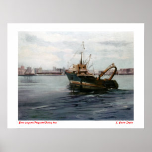 Barco pesquero/Pesqueiro/Fiskebåt Poster