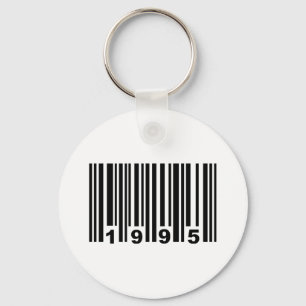 barcode 1995 nyckelring