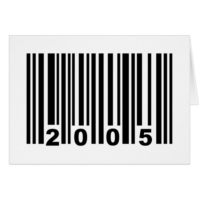 barcode 2005 hälsningskort (Framsidan Horizontal)