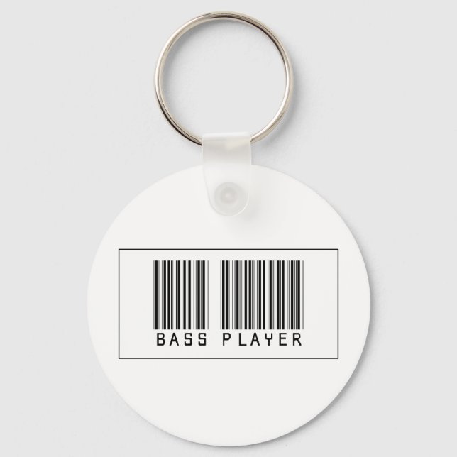 Barcode Bass Player Nyckelring (Framsida)
