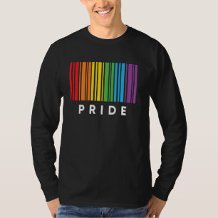 Barcode Bisexual Pride Lgbt Lesbisk Gay Flagga T Shirt