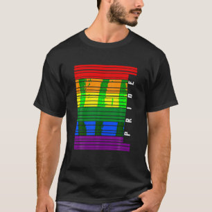 Barcode Bisexual Pride LGBT T Shirt Lesbisk Gay Fl