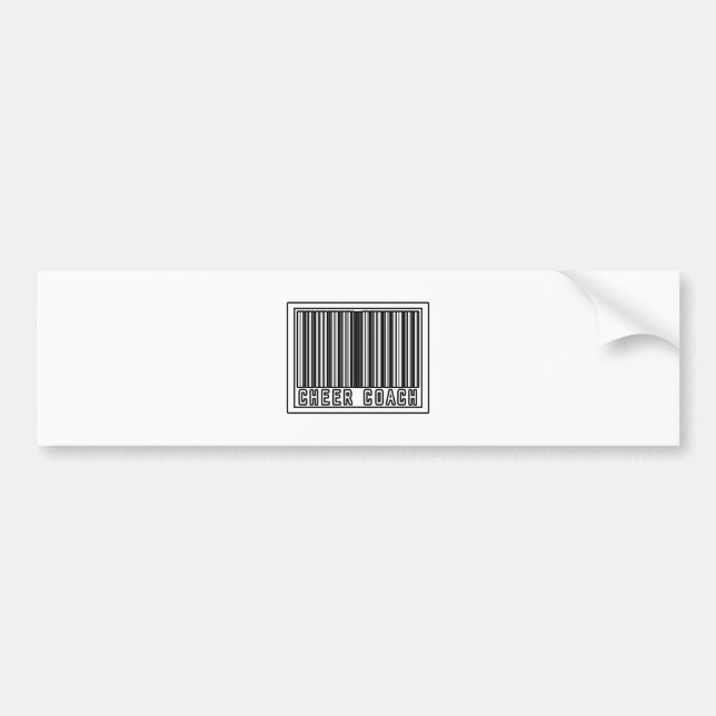 Barcode Cheer Coach Bildekal (Framsidan)