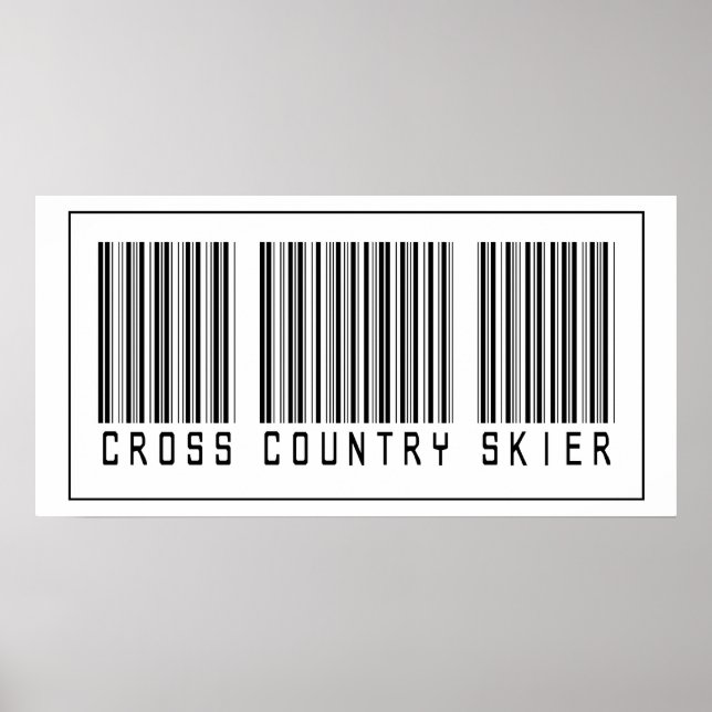 Barcode Cross country Skier Poster (Framsidan)
