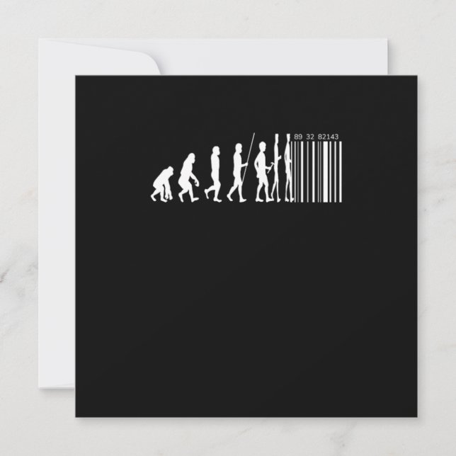 Barcode Evolution Puzzler Game Gift Inbjudningar (Framsida)