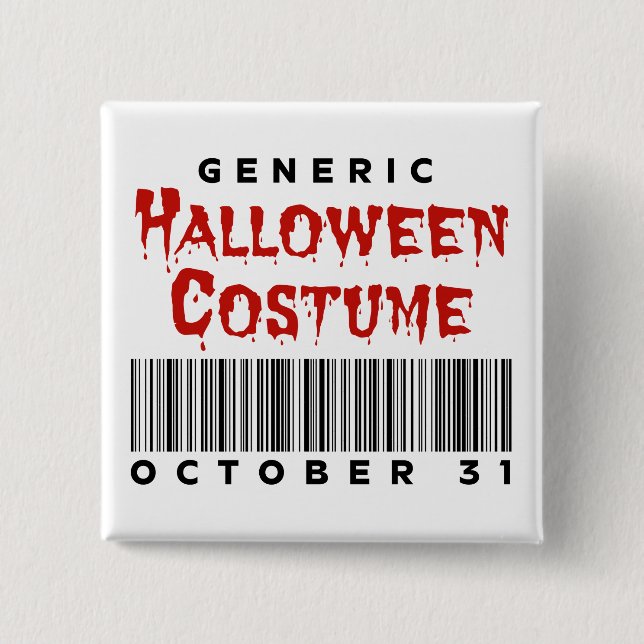 Barcode Generic Halloween Costume 31 Knapp (Framsida)