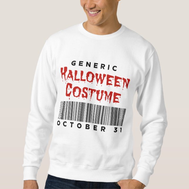 Barcode Generic Halloween Costume 31 Lång Ärmad Tröja (Framsida)