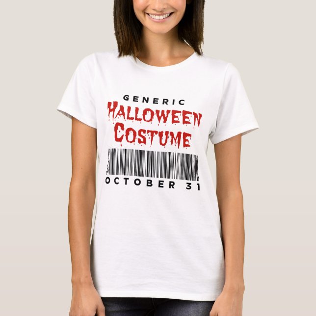 Barcode Generic Halloween Costume 31 T Shirt (Framsida)