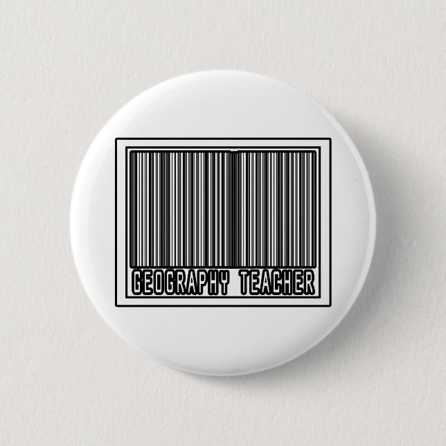 Barcode Geography Teacher Knapp (Framsida)