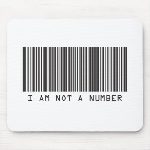 Barcode - I-förmiddag inte en numrera Musmatta