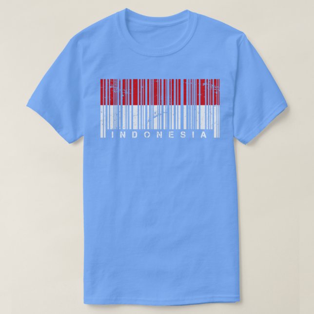 Barcode Indonesia T Shirt (Design framsida)