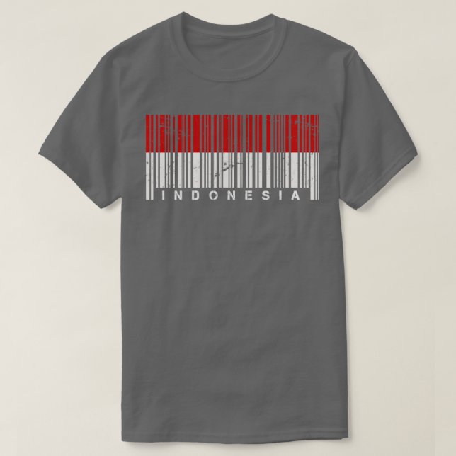 Barcode Indonesia T Shirt (Design framsida)