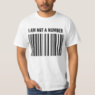 BARCODE, JAG ÄR INTE ETT TAL TEE
