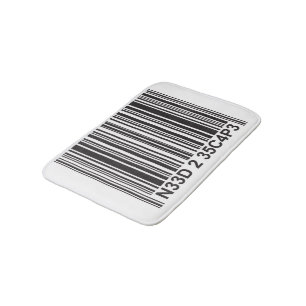 Barcode Leettalar - Behov av att rymma badplatsmat Badrumsmatta