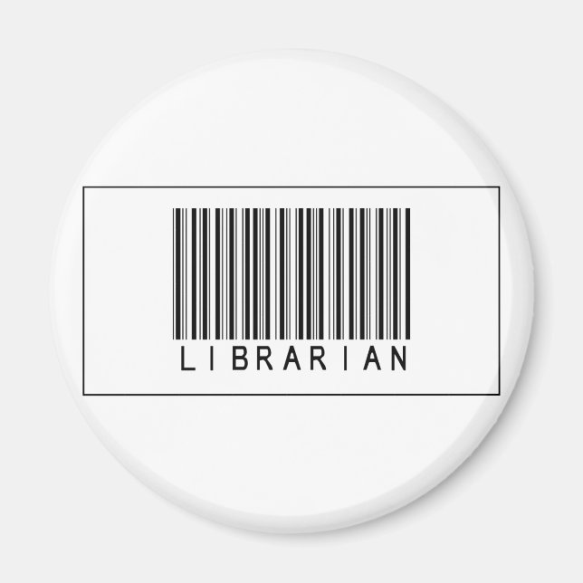 Barcode Librarian Magnet (Framsidan)